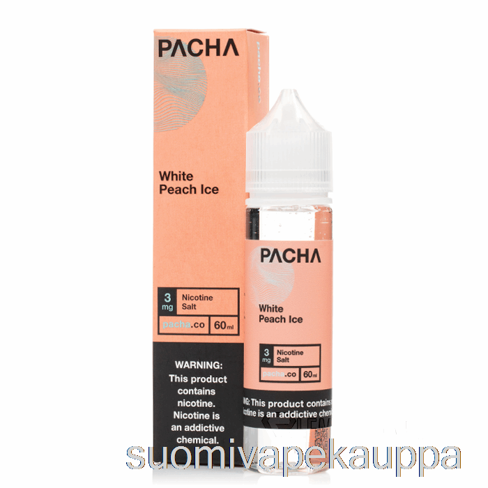 Vape Suomi Valkoinen Persikkajää - Pacha - 60ml 0mg